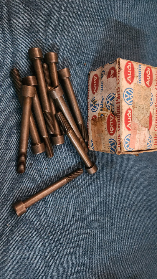 Zylinderkopfschrauben Satz Golf 1/Jetta1/PassatB1/T3 Bus M11X1.5X98 056103385A Nos G7