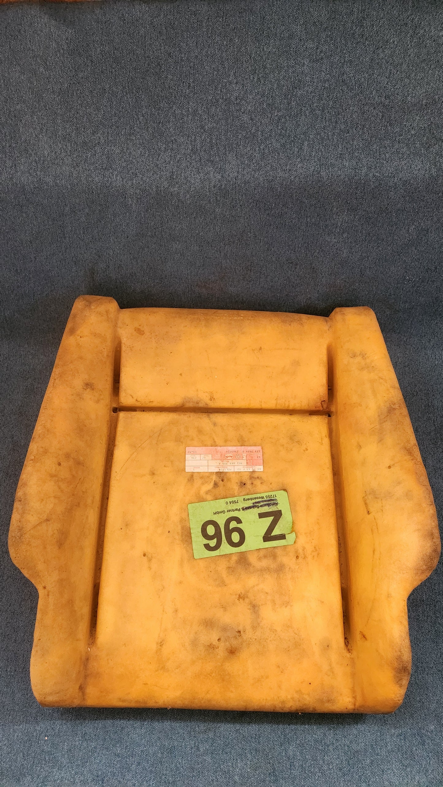 Lehnenpolster für Sitz T4 Bus 703883775A NOS T1/T2