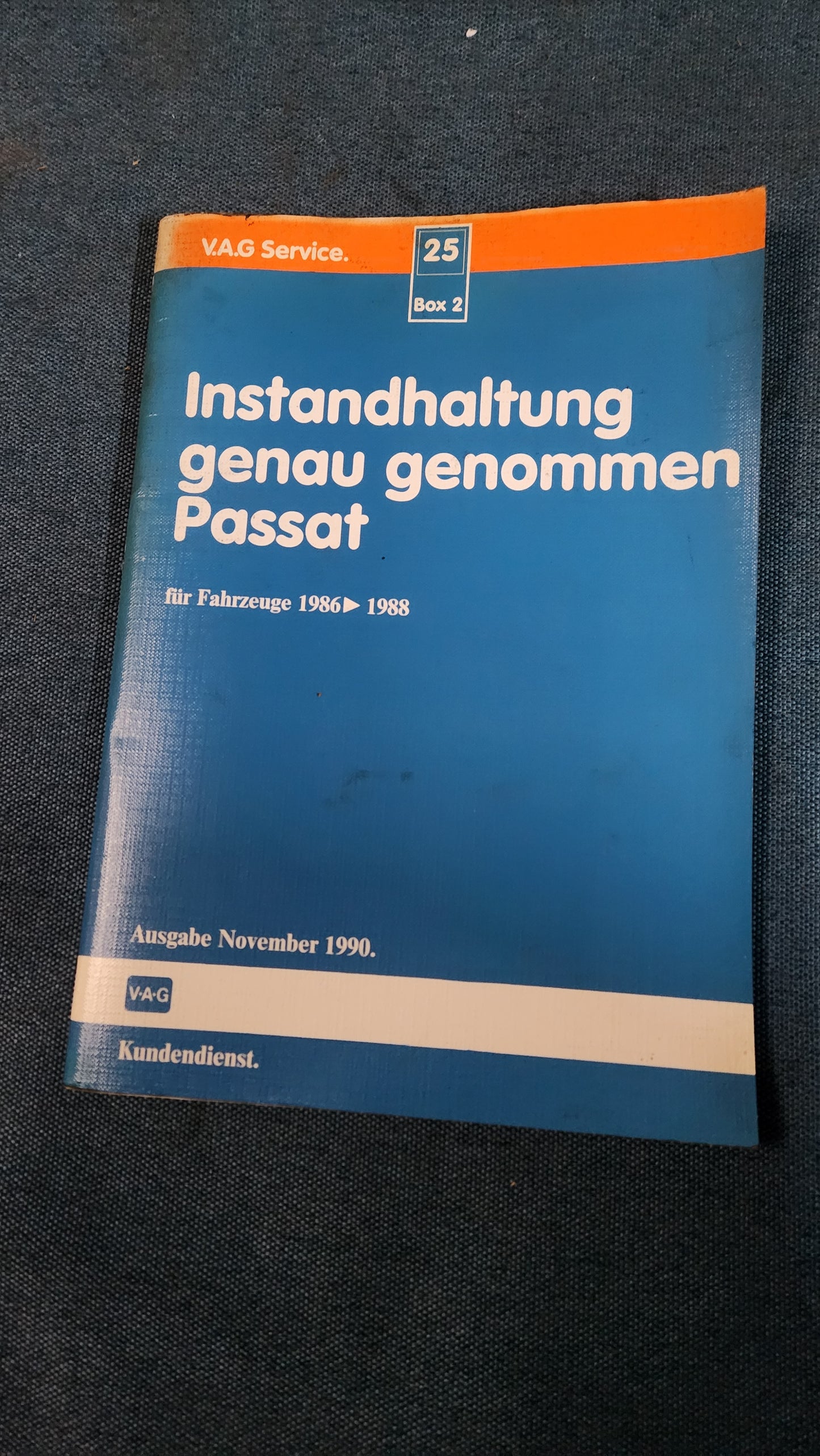 Instandhaltung genau genommen Passat 32B B2 Reparaturleitfaden Werkstattbuch