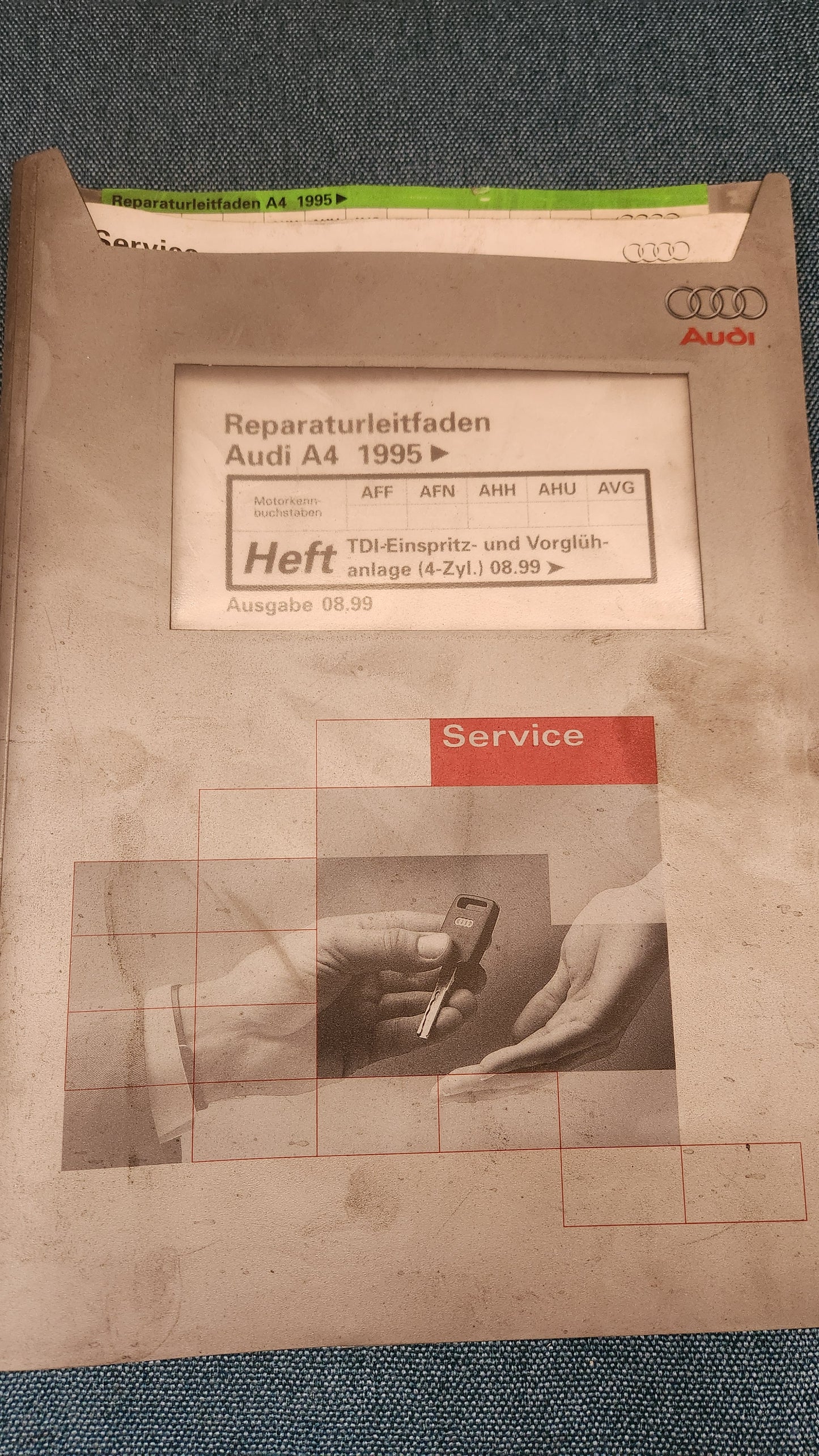 Audi A4 B5 AFF AFN ANH AHU AVG Engine Repair Manual Workshop Manual