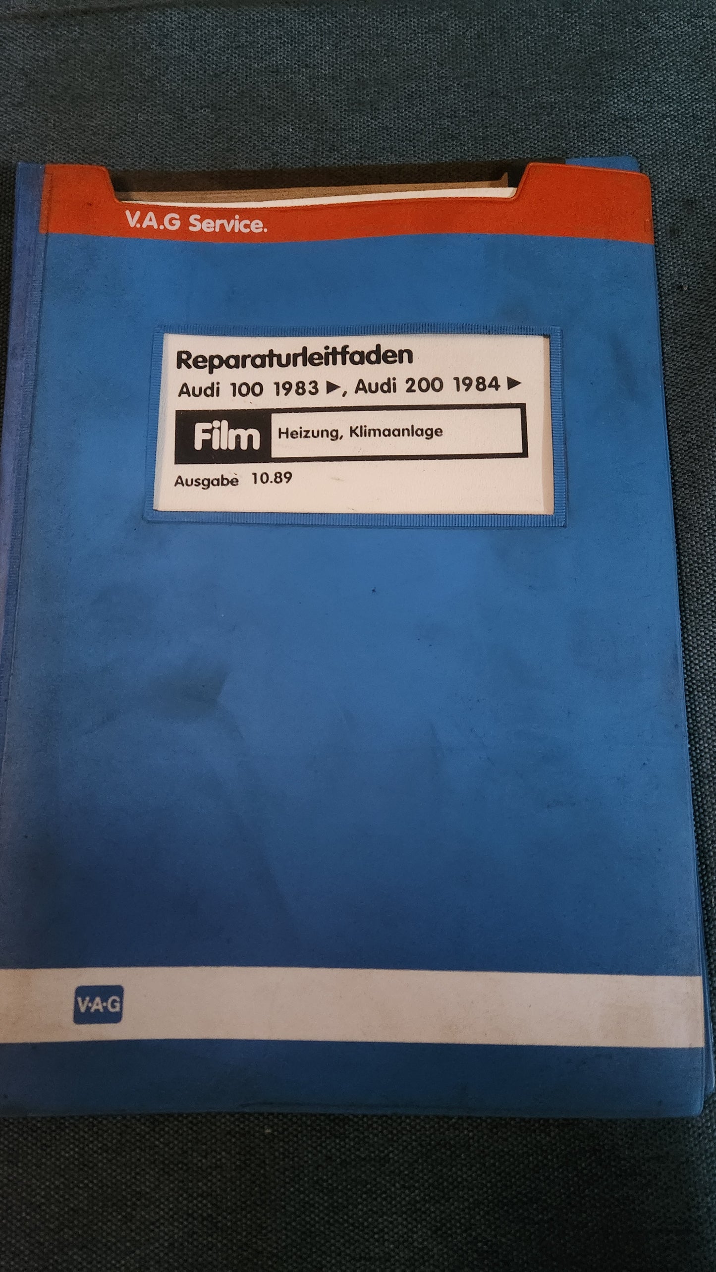 Audi 100/200 C3 Heizung Klima Reparaturleitfaden Werkstattbuch