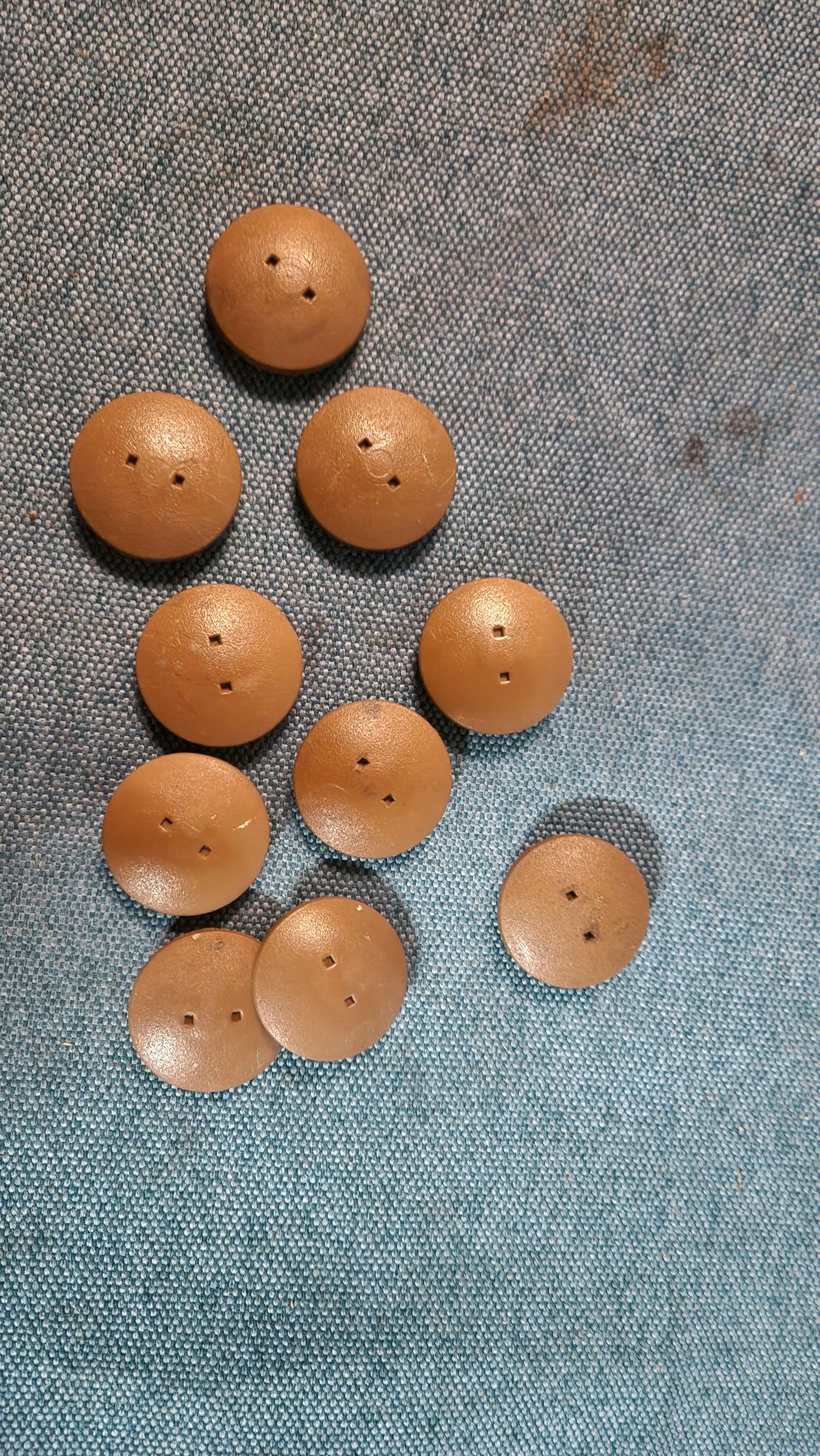 Golf 2 Jetta 2 10x Clip Carpet Cover Snap Button Brown N90093601 01C Used A2