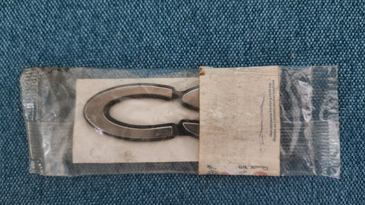 CS Emblem Chrome Audi 100/200/C2/C3 443853741A NOS A14