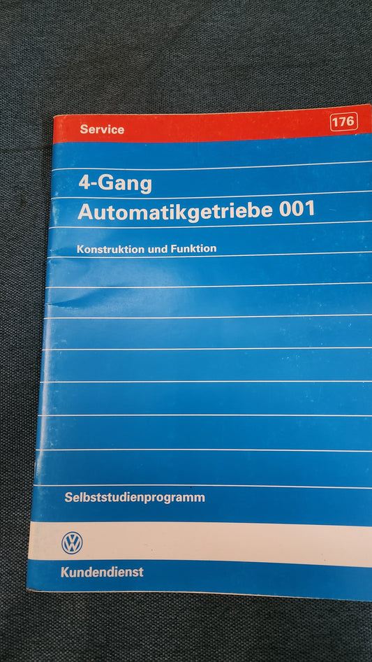 4-Gang Automatikgetriebe 001 Selbststudienprogramm Nr. 176 Reparaturleitfaden Werkstattbuch