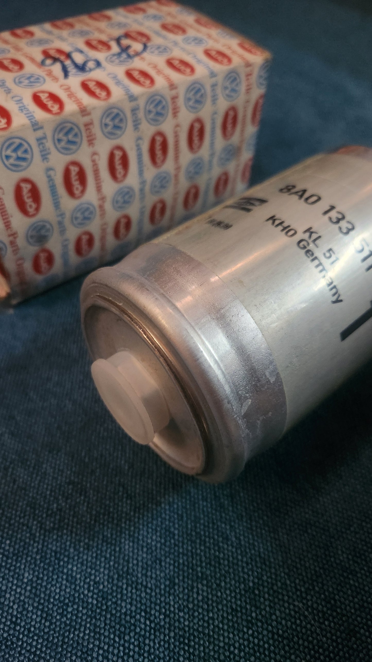 Kraftstofffilter Benzinfilter Golf1/Jetta1/Caddy14D/PassatB1/Passat3B/BG/Scirocco2/Audi80 B3/B4/A4B5/A6/C4/C5/Porsche 911 8A0133511 Nos G8