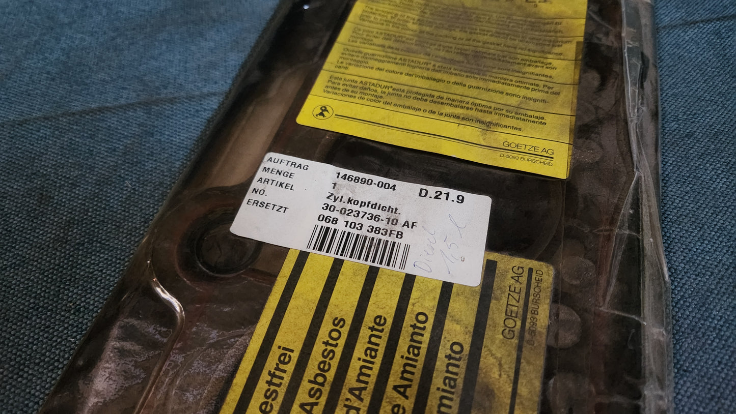 Zylinderkopfdichtung Golf 1/Jetta1/Scirocco1/Passat B1 1.3-1.6L 068103383FB Nos C3
