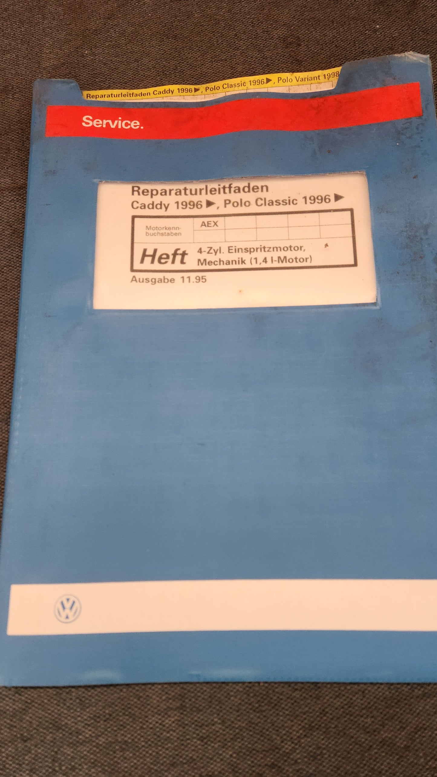 Polo 6N Caddy 9KV AEX Motor Reparaturleitfaden Werkstattbuch