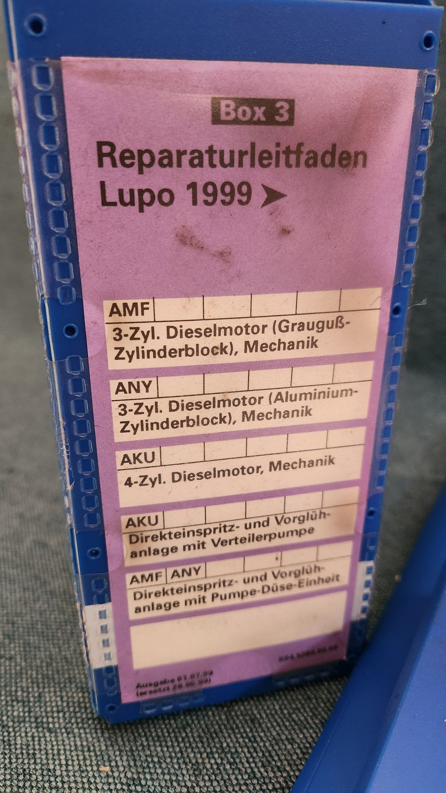 Lupo Reparaturleitfaden Werkstattbuch