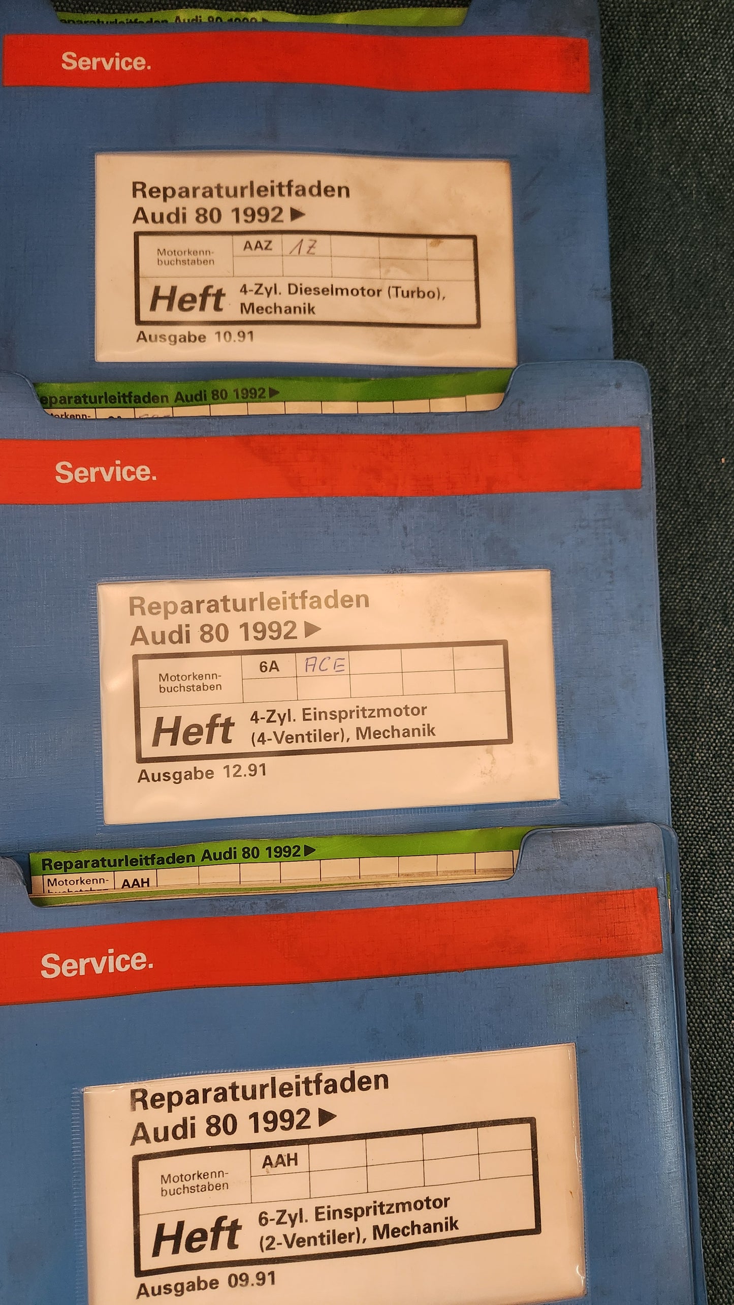 Audi 80 B4 Reparaturleitfaden Werkstattbuch