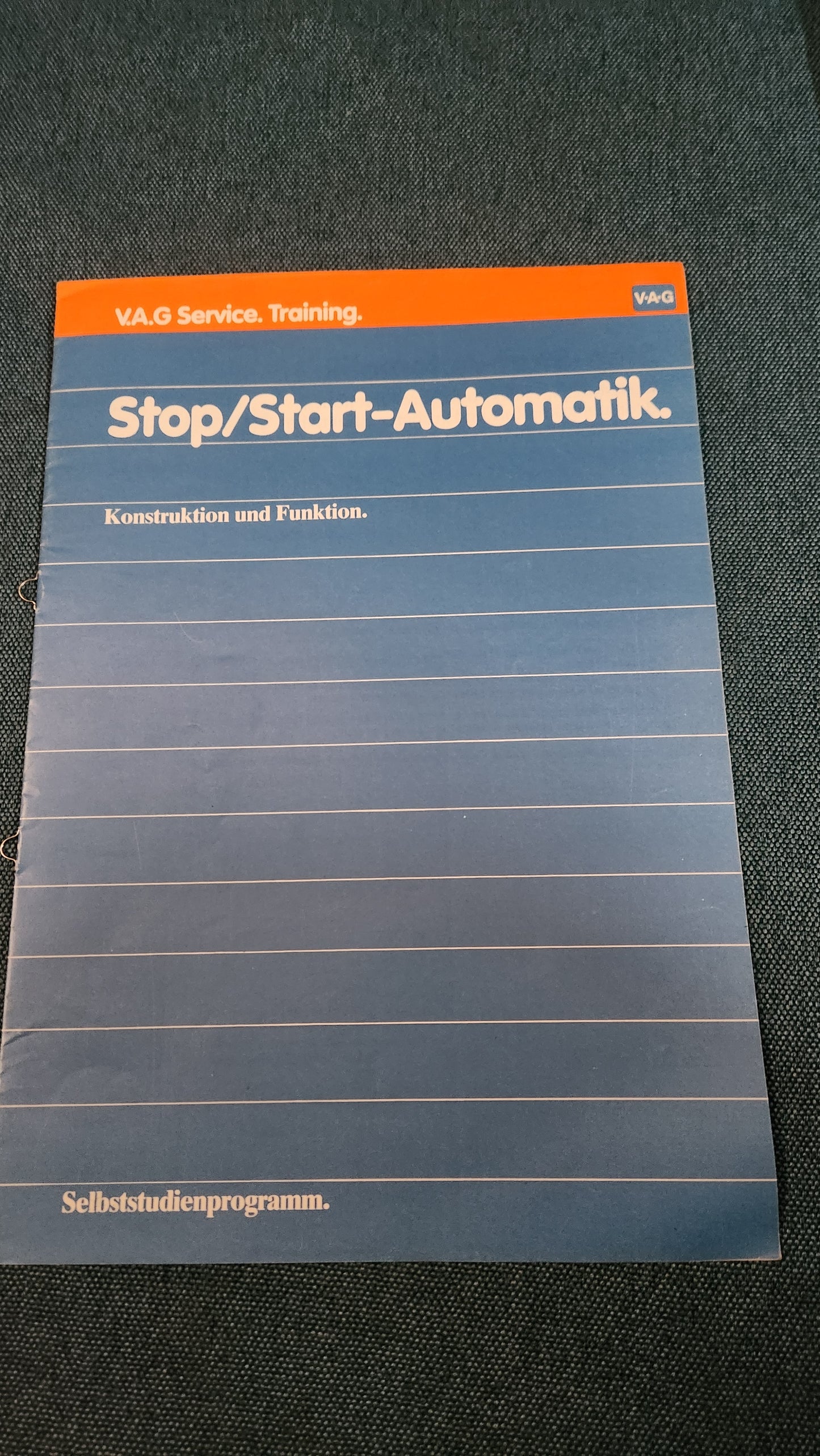 Stop/Start Automatik  Selbststudienpogramm Nr. 58 Werkstattbuch Reparaturleitfaden
