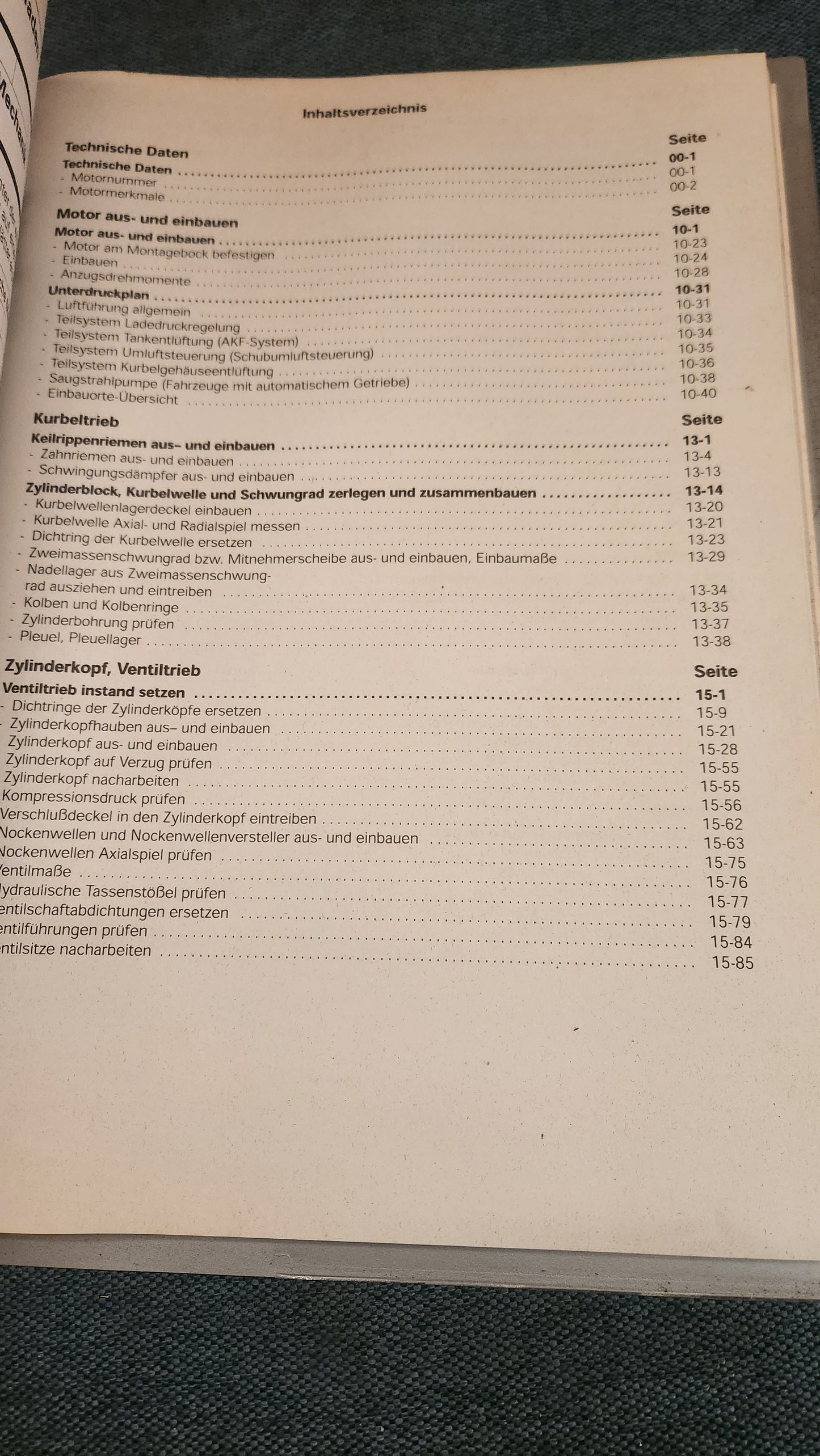 Audi A6 C5 AJK Engine Repair Manual Workshop Manual