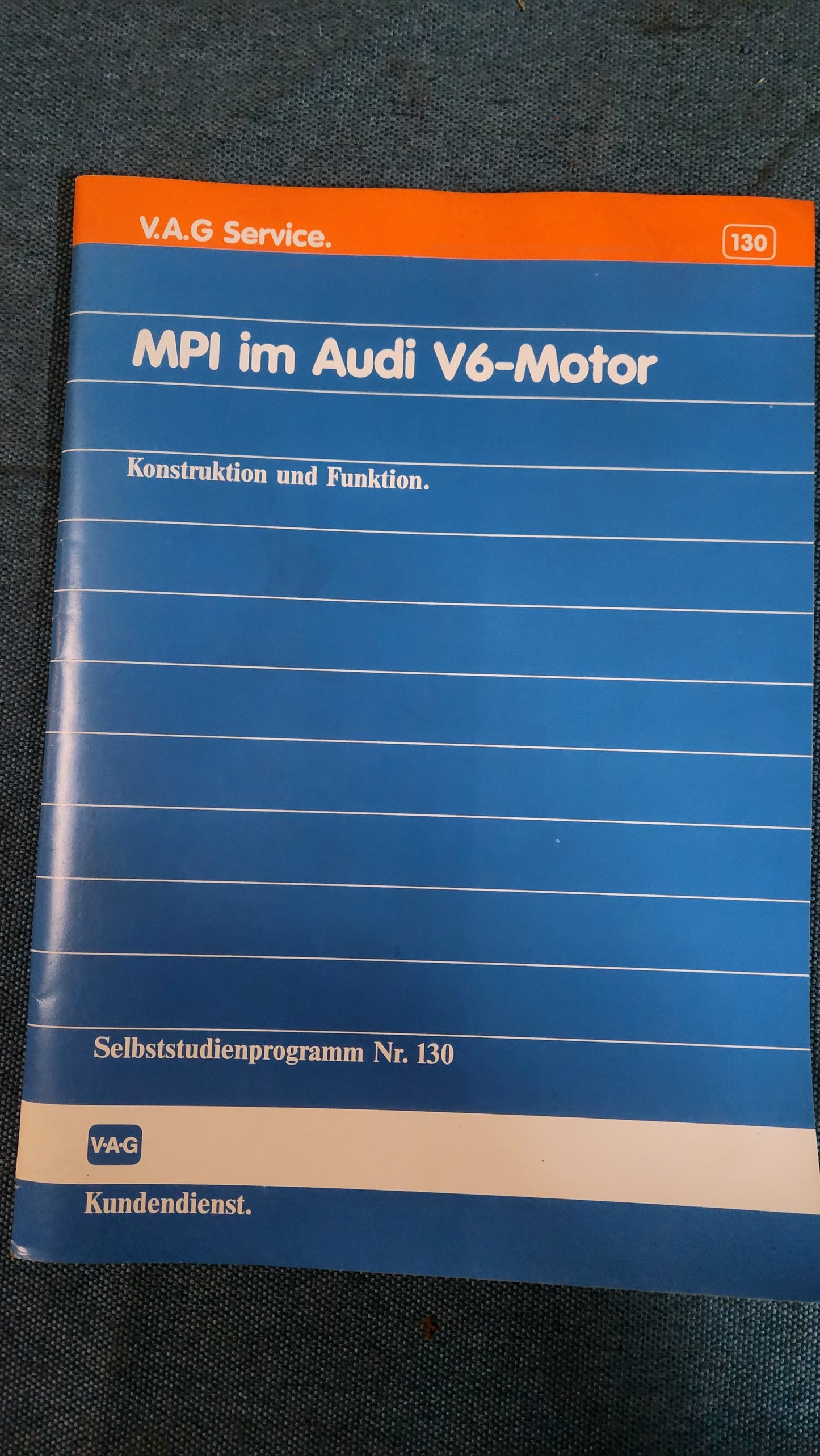 MPI in the Audi V6 engine Self-study program No. 130 Workshop manual