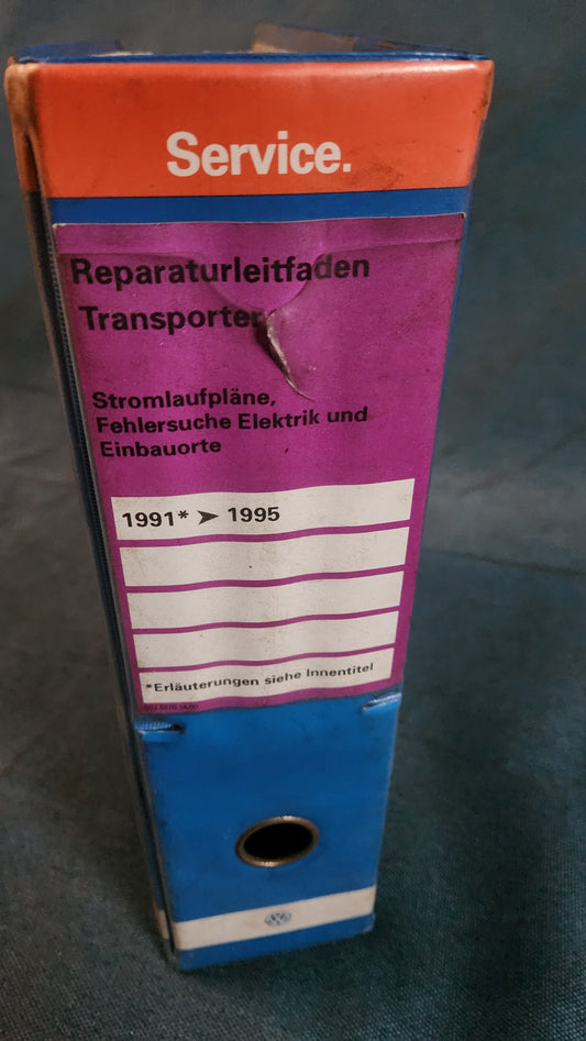 T4 Bus Stromlaufpläne Reparaturleitfaden Werkstattbuch
