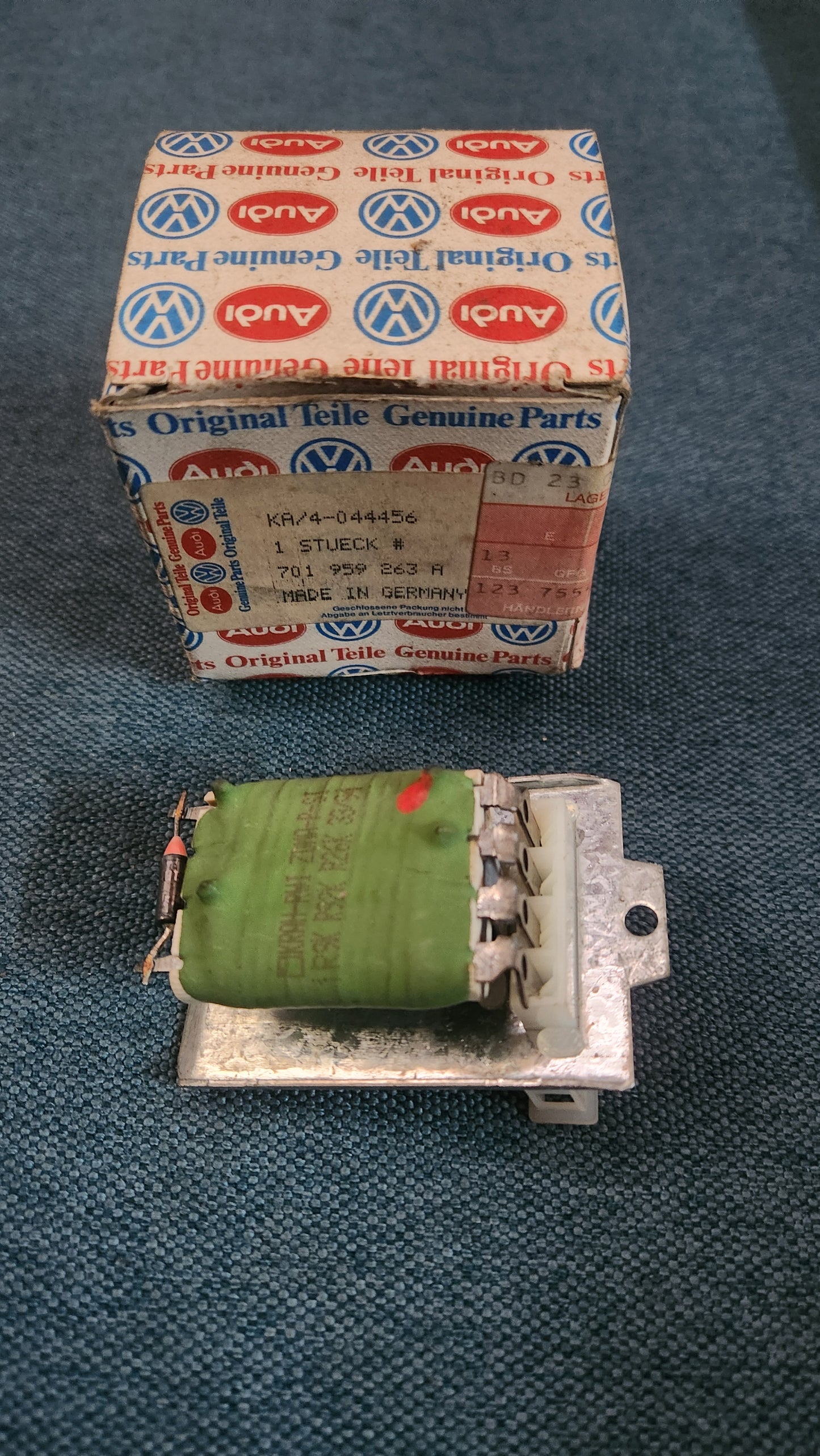 Wiederstand für Lüfter T4 Bus 701959263A Nos J5