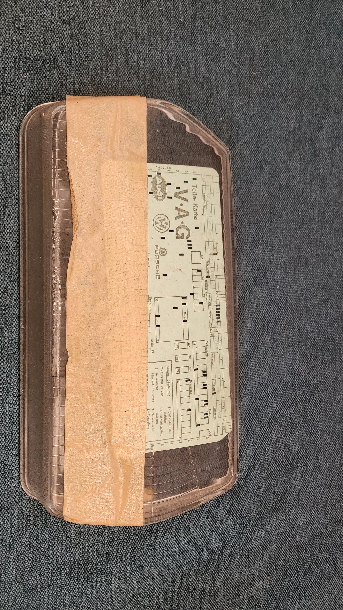 Audi 100 C1/C2 Streuscheibe Scheinwerfer Glas 803941163 Nos E7