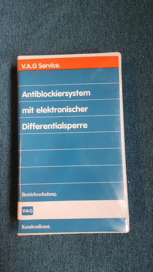 Antiblockiersystem mit elektronischer Differentialsperre VHS Betriebsschulung Kundendienst Werkstattfilm Reparaturleitfaden