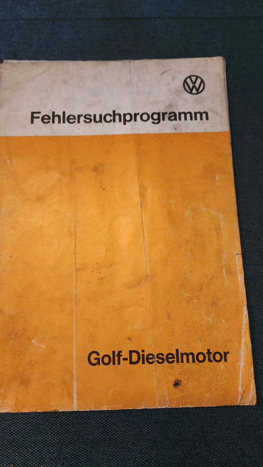 Golf 1 Diesel Motor Fehlersuchpogramm Werkstattbuch Reparaturleitfaden