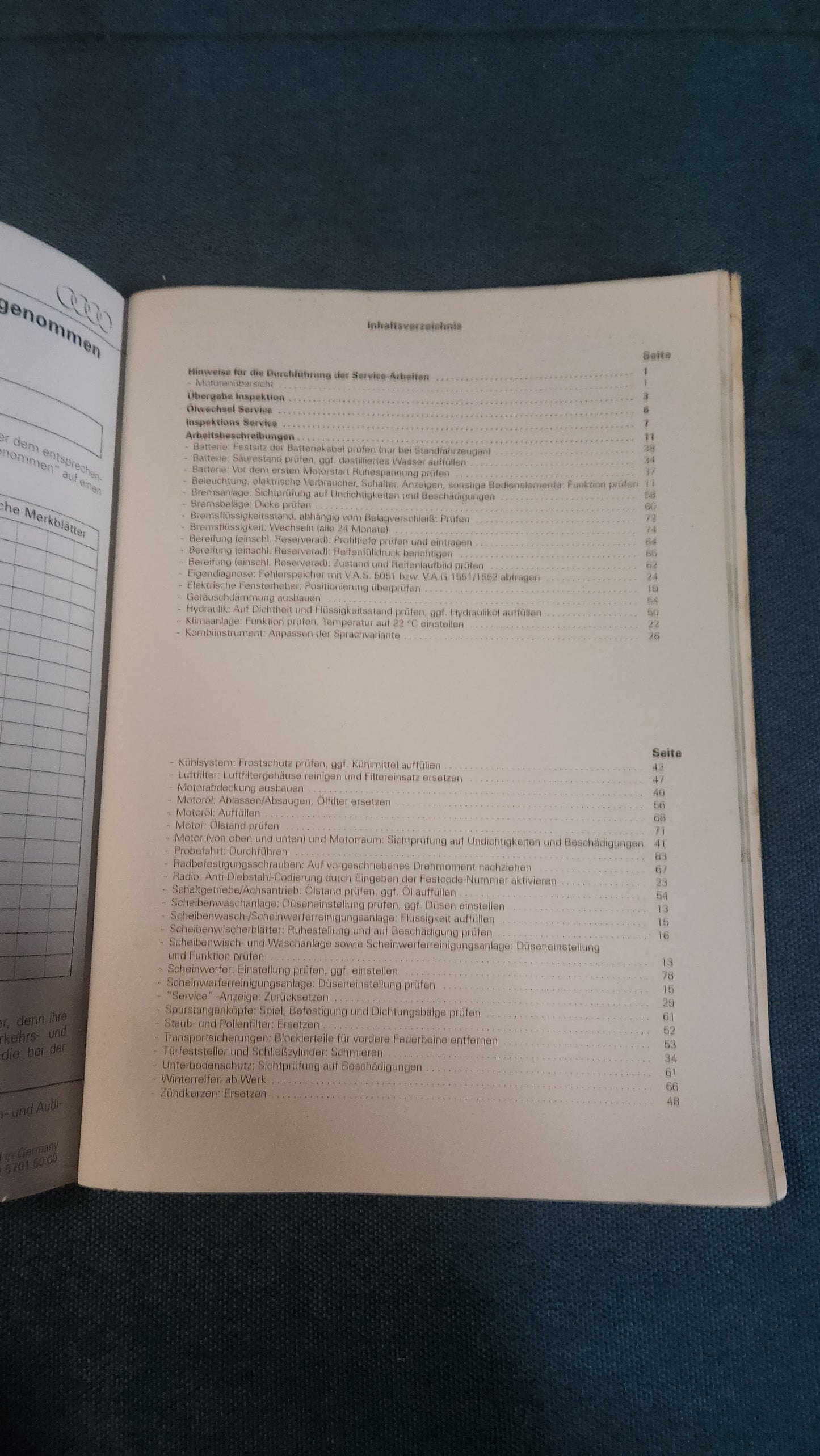 Audi TT 8N Instandhaltung genau genommen Reparaturleitfaden Werkstattbuch