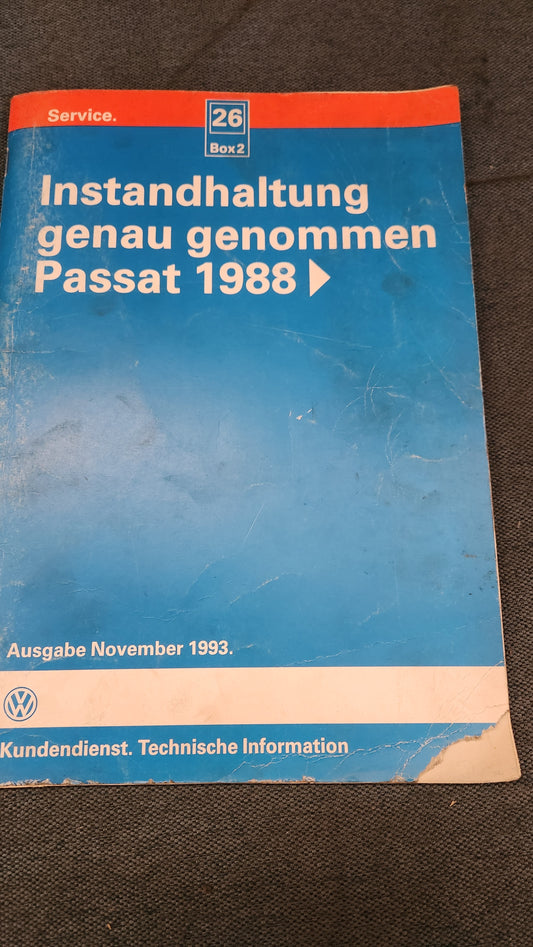 Passat B3 35I Maintenance, specifically: Repair manual, workshop manual