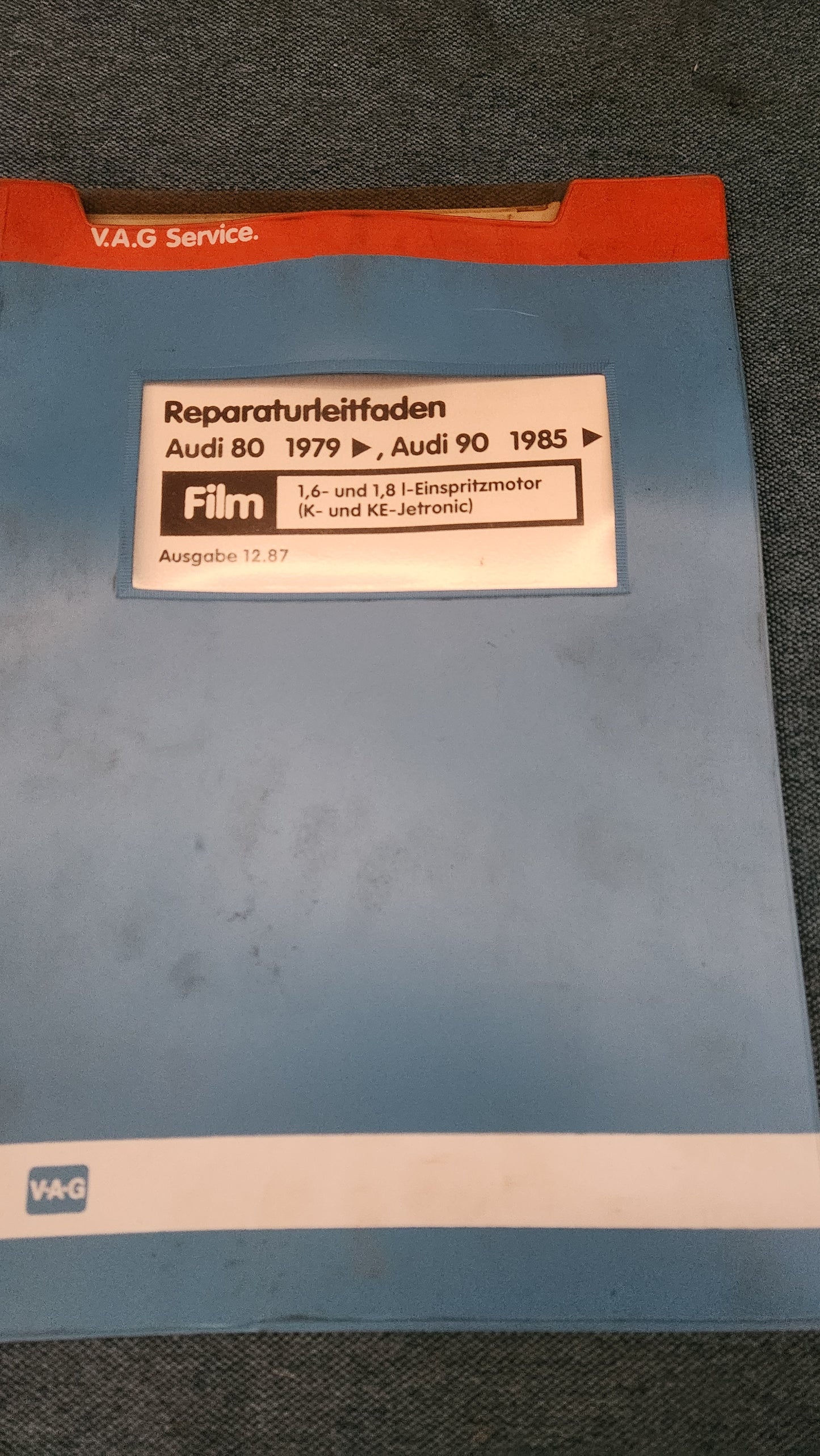 Audi 80 B2 Type 81/85 1.6L and 1.8L single-fuel injection engine K/KE Jetronic workshop file microfiche repair manual
