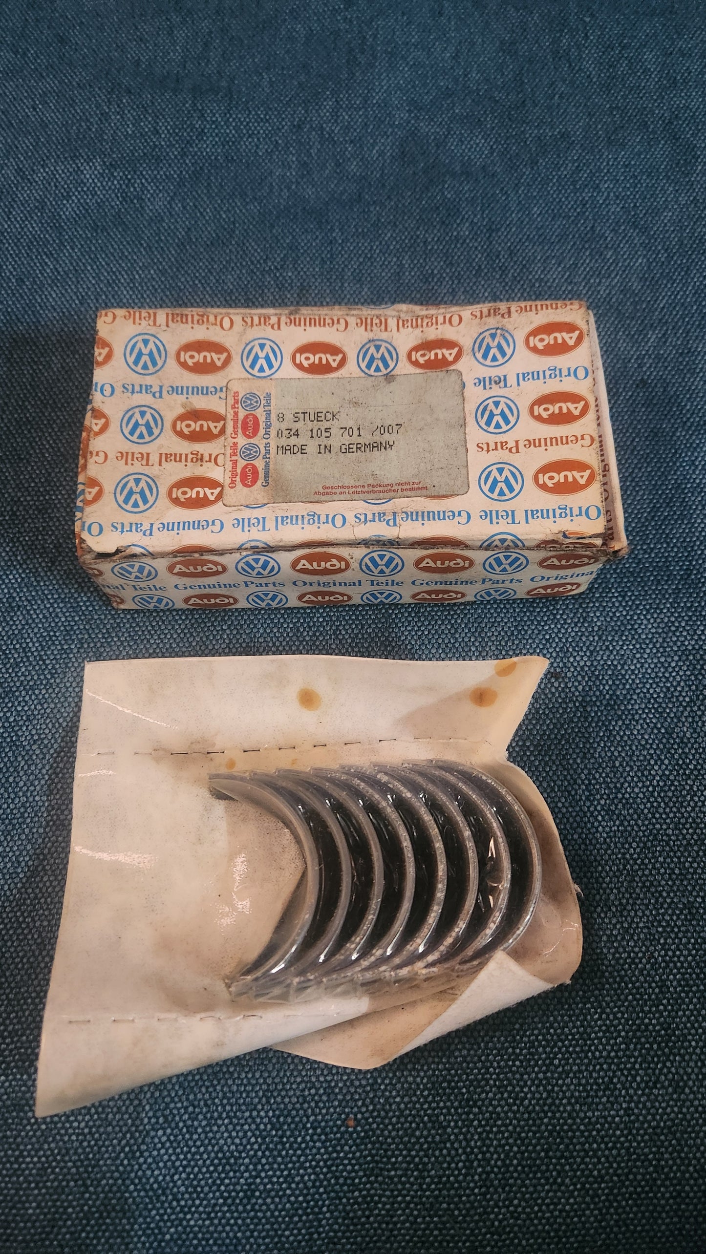 Pleuellager Golf 1/2/3/4/Jetta1/2/Passat3B/BG/LT1/T4/Vento/Audi100/200/C3/C4/80/90/B2/B3/B4/A3/A4B5/A6C5 034105701 Nos G8