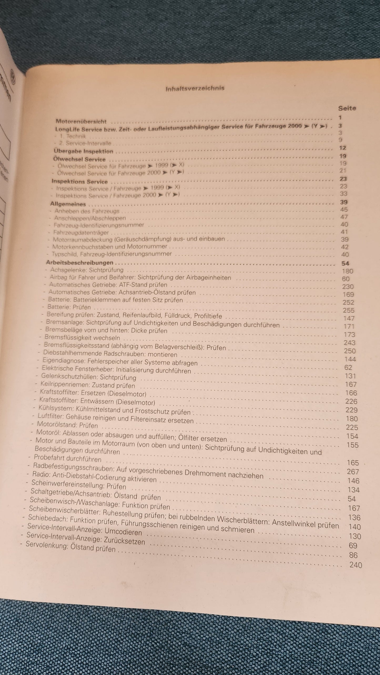 New Beetle Maintenance, specifically the Repair Guide and Workshop Manual