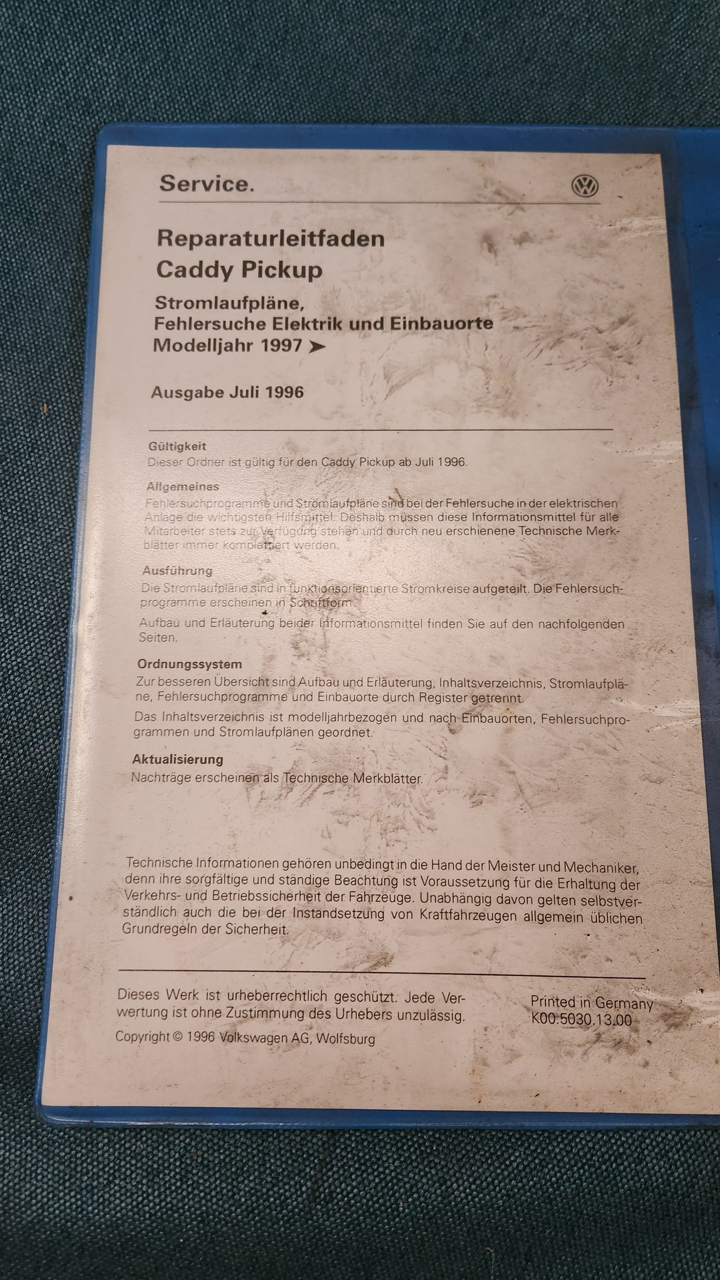 Polo 6N Typ 3 Stromlaufpläne Werkstattbuch