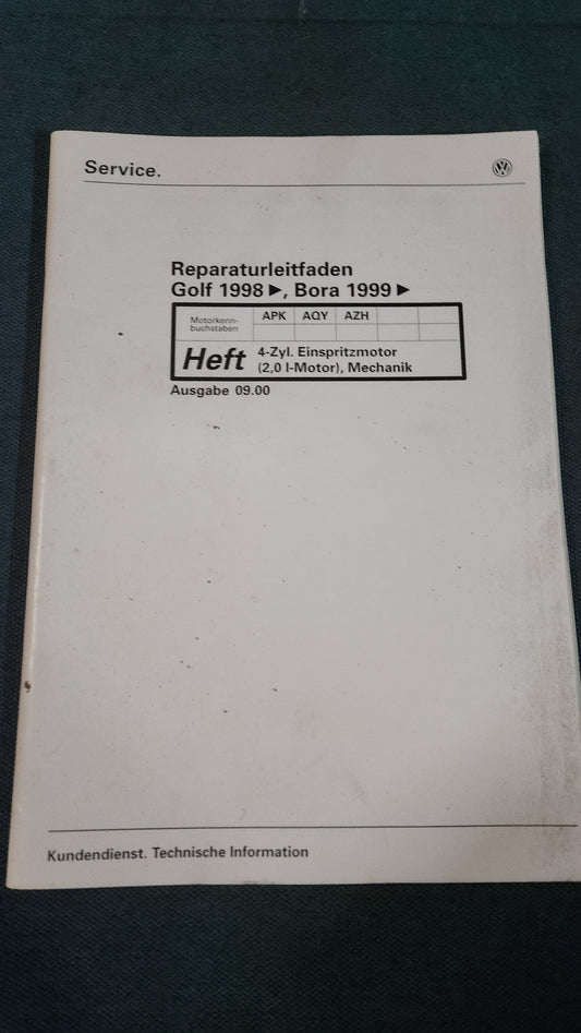 Golf 4 Bora APK AQY AZH Motor Reparaturleitfaden Werkstattbuch