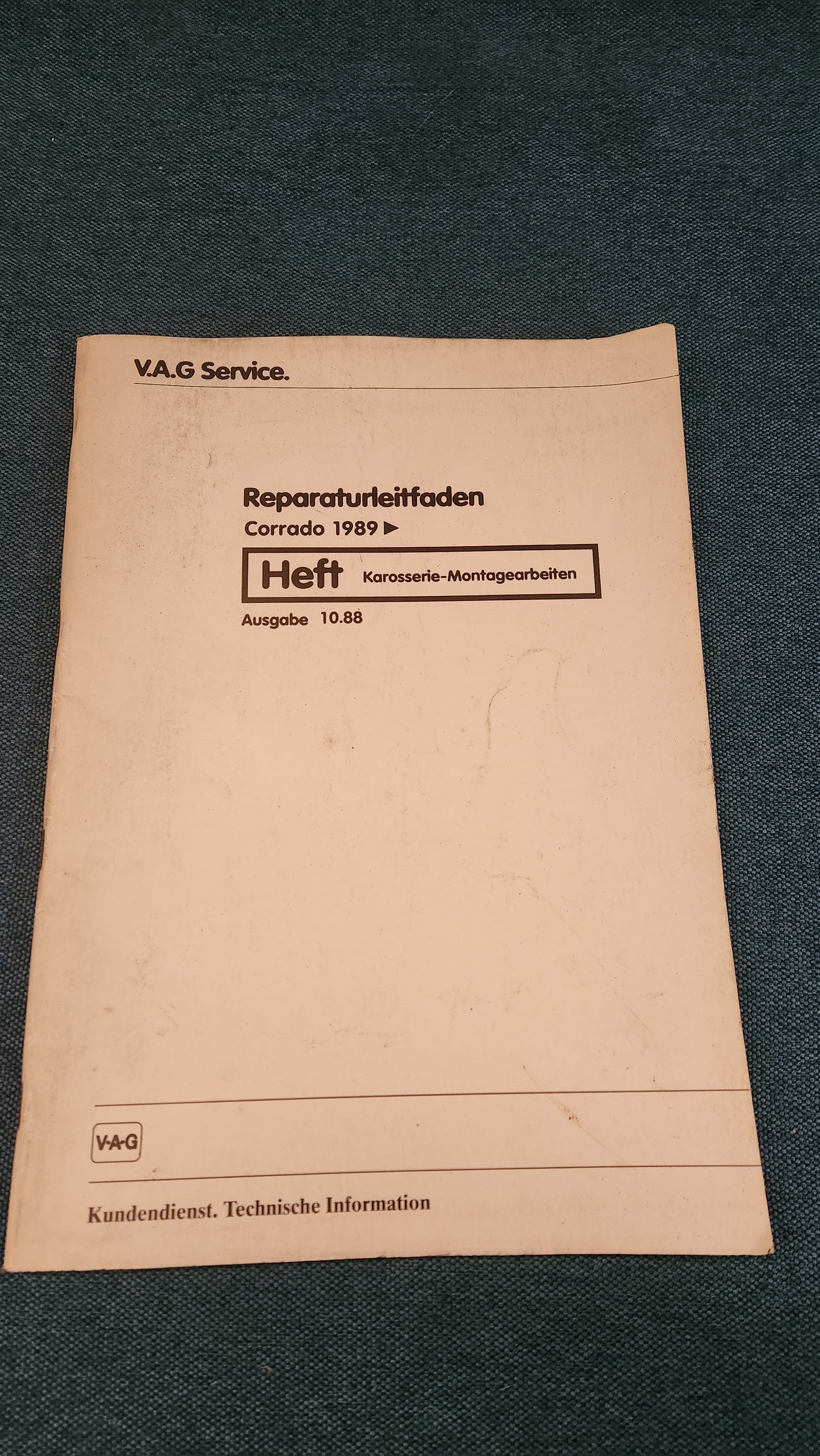 Corrado Karosserie Montagearbeiten Reparaturleitfaden Werkstattbuch