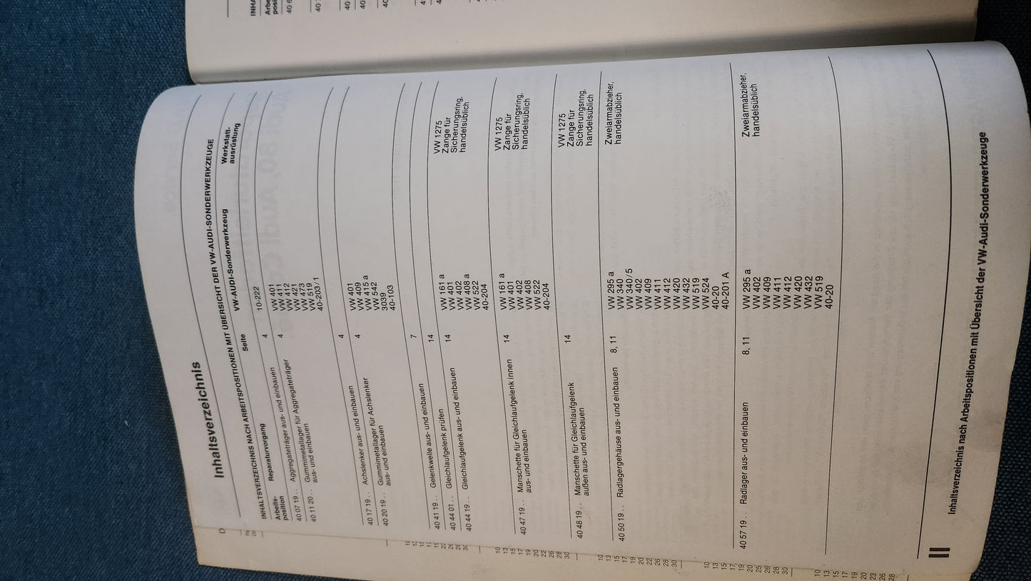 Audi 80 B2 Typ 81/85 Coupe Fahrwerk Reparaturleitfaden Werkstattbuch