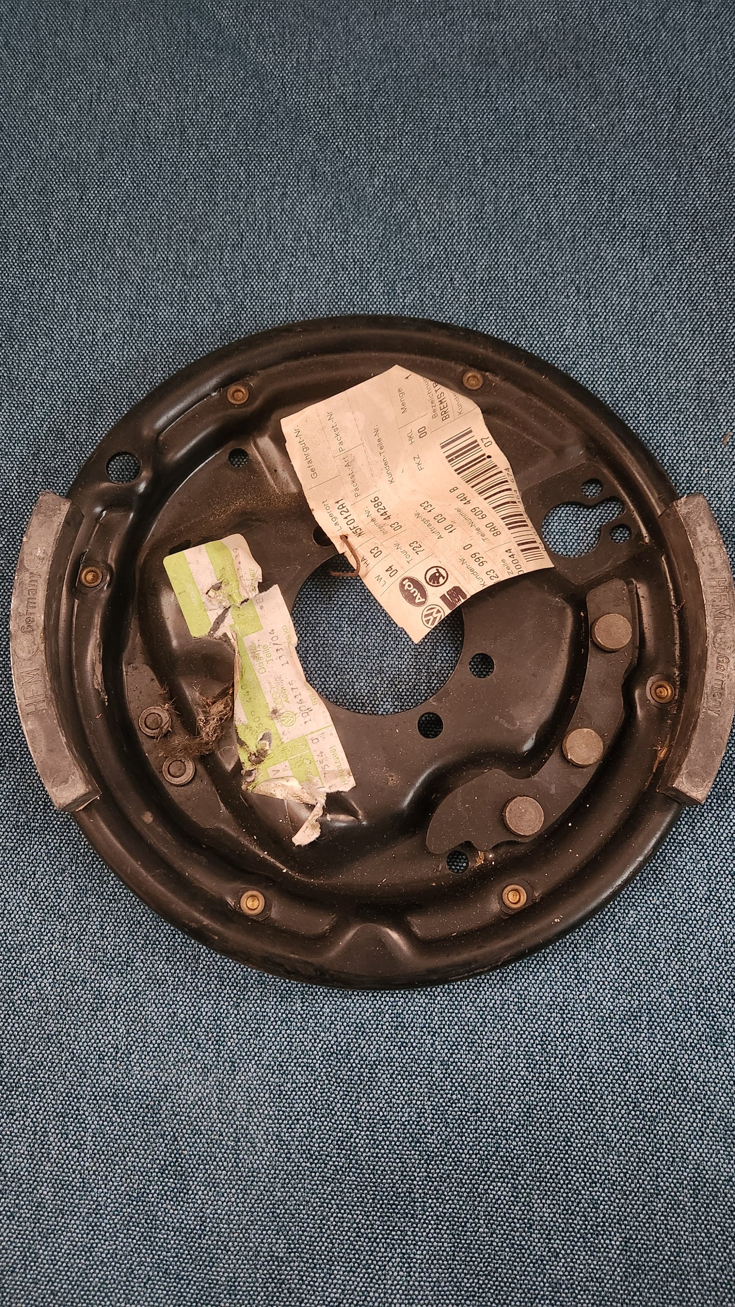 Bremsankerplatte T2 Bus/Käfer 8A0609440B Nos M3