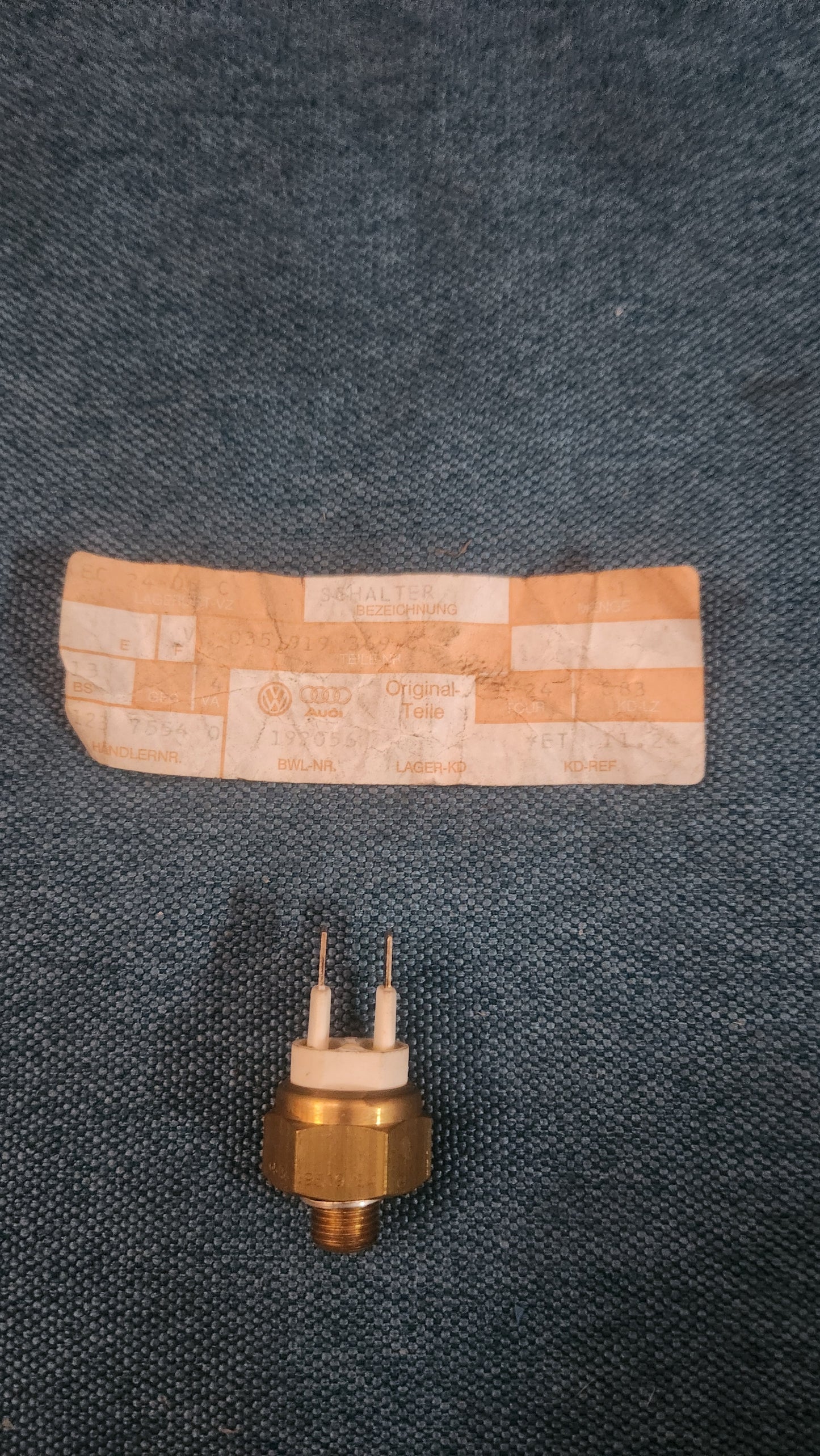 Sensor Kühlerwasser Golf/Jetta1/Scirocco1/PassatB1/Caddy14D 035919369 Nos H4